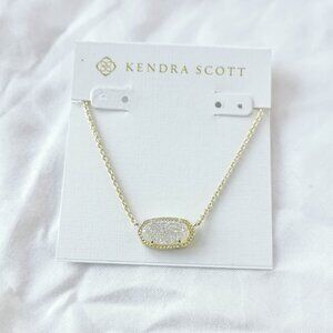 Kendra Scott Elisa Iridescent Drusy Gold Necklace
